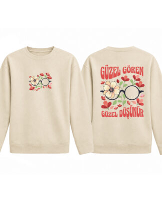 Güzel Gören Güzel Düşünür - Pamuklu Çocuk Sweatshirt