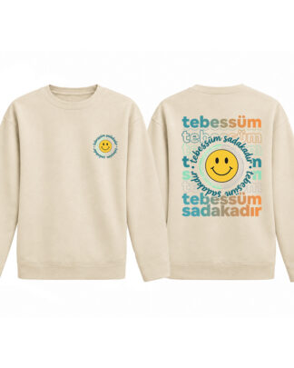Tebessüm Sadakadır - Pamuklu Çocuk Sweatshirt