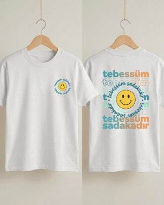 Tebesssüm Sadakadır - Çocuk Tişörtü - %100 pamuklu - Beyaz