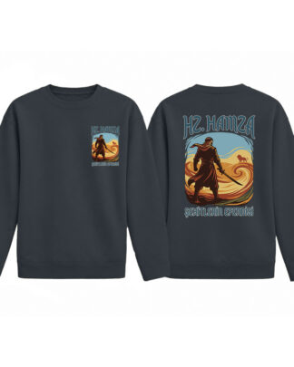 Hz. Hamza - Füme - Pamuklu Çocuk Sweatshirt