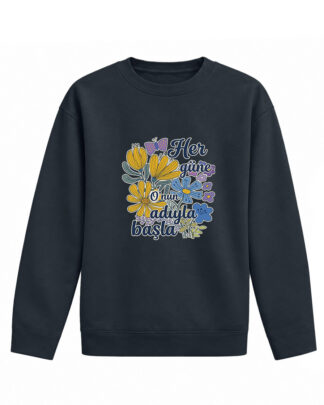 Bismillah - Füme - Pamuklu Çocuk Sweatshirt