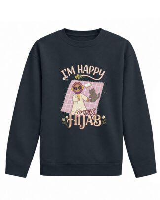 Tesettür - Füme - Pamuklu Çocuk Sweatshirt