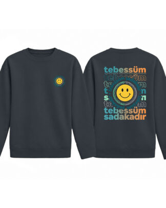 Tebessüm Sadakadır - Füme Pamuklu Çocuk Sweatshirt